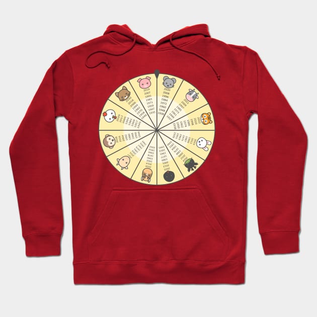 Wheel of Chinese Zodiac Hoodie by shallotman